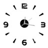 DIY Frameless Mirror Wall Clock Sticker Modern Quartz Wall Decor 25