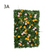 Floral Artificial Grass Wall Panel Greenery Privacy Hedge Backdrop 3