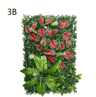 Floral Artificial Grass Wall Panel Greenery Privacy Hedge Backdrop 6