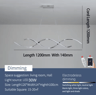 Modern LED Chandelier Minimalist Linear Pendant Light For Dining  Living Spaces 3