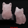 HandCarved Amethyst Cat Figurine Crystal Animal Statue For Chakra Healing  Meditation Decor 1