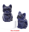 HandCarved Amethyst Cat Figurine Crystal Animal Statue For Chakra Healing  Meditation Decor 7