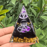 Lapis Lazuli Crystal Sphere  Pyramid Set Luxury Blue Gemstone Home Decor 3