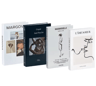 Aesthetic Decorative Fake Books Set  Designer Coffee Table  Bookshelf Decor 4pcs 1