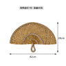 Nordic Woven Wall Fan Decor Handwoven Seaweed Boho Wall Hanging 9