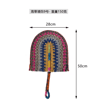 Nordic Woven Wall Fan Decor Handwoven Seaweed Boho Wall Hanging 11