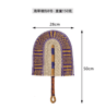 Nordic Woven Wall Fan Decor Handwoven Seaweed Boho Wall Hanging 12
