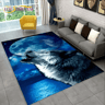 3D Animal Print Area Rug Non Slip Wildlife Carpet For Living Room  Kids Spaces 20