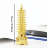 Feng Shui Wenchang Pagoda Statue  Zinc Alloy Chinese Tower Decor For Home  Office 3