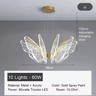Butterfly Acrylic Chandelier  Minimalist Hanging Light For Living Room  Kitchen 4