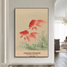HokusaiInspired Goldfish Lotus Japanese Wall Art Retro Canvas Print Frameless 7