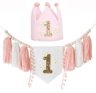 Boho 1st Birthday High Chair Banner Baby First Birthday Party Decor 11