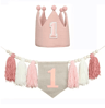 Boho 1st Birthday High Chair Banner Baby First Birthday Party Decor 13