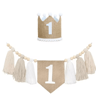 Boho 1st Birthday High Chair Banner Baby First Birthday Party Decor 16