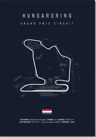 F1 Circuit Wall Art Set Nurburgring Monza  Silverstone Race Track Canvas Prints 4
