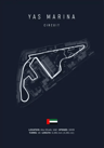 F1 Circuit Wall Art Set Nurburgring Monza  Silverstone Race Track Canvas Prints 7