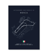 F1 Circuit Wall Art Set Nurburgring Monza  Silverstone Race Track Canvas Prints 25