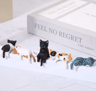 Kawaii Cat Monitor Toppers Set Cute Desk Decor  Screen Edge Figurines 5 Pack 1