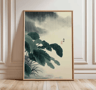 Frameless Japanese Pine Tree Wall Art Zen Nature Poster Print For Calm Interiors 11