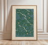 Frameless Japanese Pine Tree Wall Art Zen Nature Poster Print For Calm Interiors 16