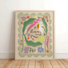 Magical Unicorn Nursery Wall Art  Inspirational Quote Canvas Prints For Kids Room 1