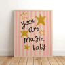 Magical Unicorn Nursery Wall Art  Inspirational Quote Canvas Prints For Kids Room 8
