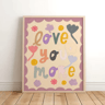 Magical Unicorn Nursery Wall Art  Inspirational Quote Canvas Prints For Kids Room 9