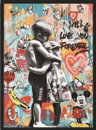 Banksy Style Graffiti Canvas Print Modern Urban Street Art Wall Poster Frameless 3
