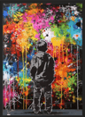 Banksy Style Graffiti Canvas Print Modern Urban Street Art Wall Poster Frameless 4