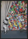 Banksy Style Graffiti Canvas Print Modern Urban Street Art Wall Poster Frameless 5