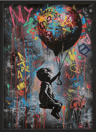 Banksy Style Graffiti Canvas Print Modern Urban Street Art Wall Poster Frameless 12