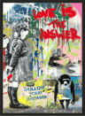 Banksy Style Graffiti Canvas Print Modern Urban Street Art Wall Poster Frameless 13