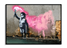 Banksy Style Graffiti Canvas Print Modern Urban Street Art Wall Poster Frameless 20