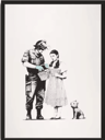 Banksy Style Graffiti Canvas Print Modern Urban Street Art Wall Poster Frameless 8