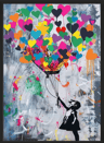 Banksy Style Graffiti Canvas Print Modern Urban Street Art Wall Poster Frameless 22