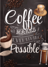 Nordic Coffee Wall Art Bakery Canvas Print For Cafe  Kitchen Decor 6