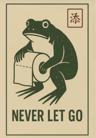 Retro Funny Frog Wall Art Japanese Woodblock Sushi Bathroom Poster 3