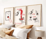 3PCS Cocktail Wall Art Set Retro Italian Happy Hour Kitchen  Bar Posters 3