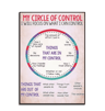 Social Worker Control Circle Poster Motivational Mental Health Wall Art 1