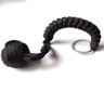 Outdoor Monkey Fist Steel Ball Survival Keychain With Lanyard 13