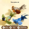 Interactive Bird Sound Plush Cat Toy With Elastic Rope 1