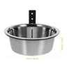 Wall Mounted Stainless Steel Elevated Pet Feeding Bowl For Dogs  Cats 1