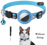 Reflective AirTag Cat Collar  AntiLost GPS Tracker Holder With Bell 3