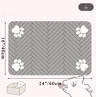 Waterproof QuickDry Pet Feeding Mat  NonSlip Placemat For Dog  Cat Bowls 2