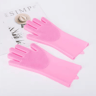 Magic Silicone Pet Bathing Glove Pet Grooming Glove For Bathing Deshedding  Gentle Massage 4