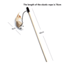 Feather BChase Interactive Cat Wand Toy With Colorful Feather Teaser 2