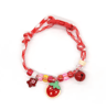 Colorful Braided Pet Collar With Bell Adjustable Necklace For Cats And Small Dogs 1