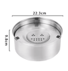 Splash Guard Stainless Steel Floating Pet Water Bowl  NoSpill AntiSplash Water Feeder For Dogs  Cat 1