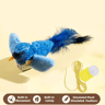 Interactive Chirping Bird Cat Toy With Catnip For Indoor Cats 3