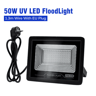 50W100W LED UV Floodlight 395400nm IP66 Waterproof Black Light For Parties  Outdoor Events 8